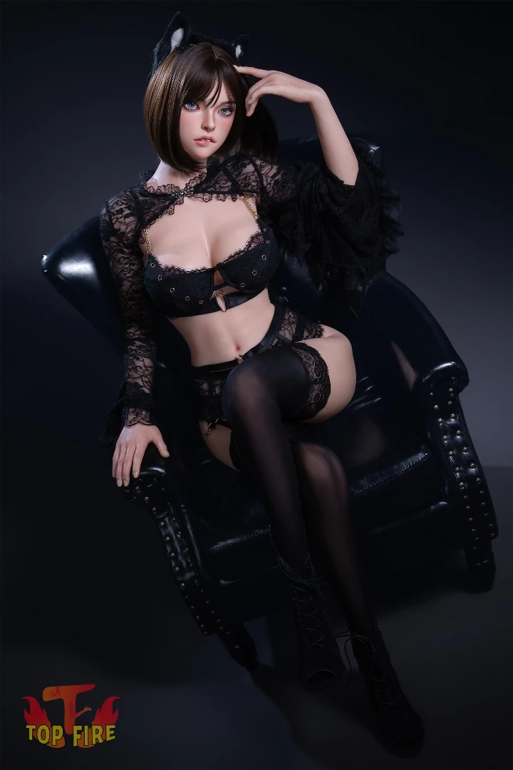 Top Fire Doll 158cm D-cup Silicone Sex doll Ada with Ros head T05